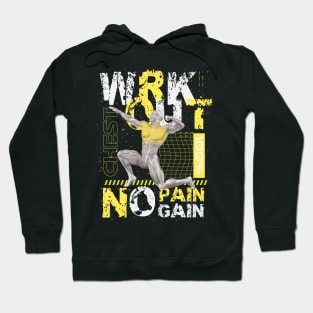 WRKOUT Chest No Pain No Gain Hoodie